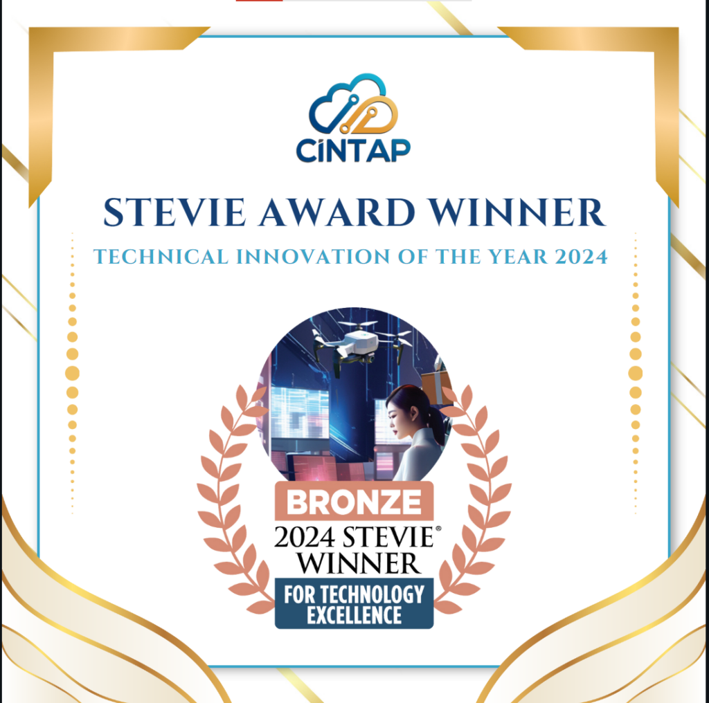 CINTAP Social Media- Stevie Award Announcement - CINTAP Cloud CINTAP named winner of the Stevie® Award for Technical Innovation of the Year 2024- Bronze